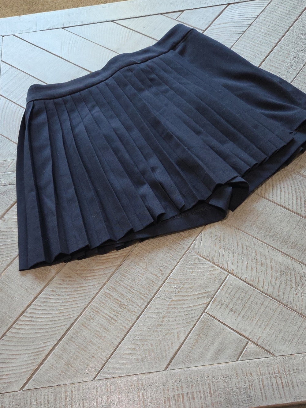 Abercrombie & Fitch Black Pleated Mini Skort Tennis Preppy